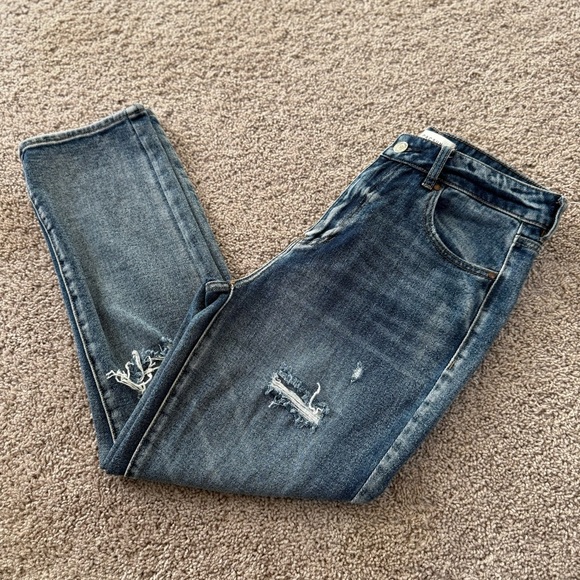NWOT PacSun Blue Denim High Rise Mom Jeans Size 27 - Picture 5 of 7